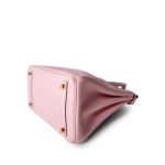 Birkin 25 Rose Sakura Swift Gold Plated X Stamp - Image 8