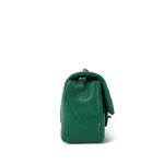 22A Green Lambskin Quilted Mini Rectangular Single Flap LGHW - Image 7