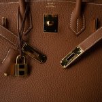 Birkin 30 Gold Togo Gold Plated U Stamp - Image 10