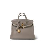 Birkin 25 Gris Asphalte Taurillon Novillo Gold Plated Y Stamp - Image 3