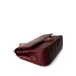 Vintage Red Alligator Double Flap Gold Hardware - Image 11