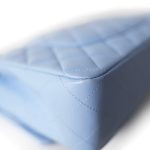 21C Sky Blue Lambskin Quilted Classic Flap Medium LGHW - Image 11