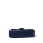 Navy Lambskin Quilted Classic Flap Small Gold Hardware - Image 3