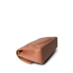 22S Caramel Lambskin Quilted Small Classic Flap Light Gold Hardware - Image 8