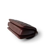 21B Burgundy Lambskin Quilted Trendy CC Small Light Gold Hardware - Image 9