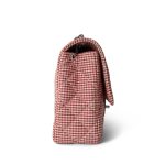 Vintage Gingham Red Medium Single Flap Bag - Image 8