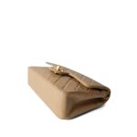 Vintage Light Beige Lambskin Quilted Classic Flap Small GHW - Image 8