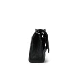 Black Caviar Quilted Classic Flap Medium Silver Hardware - Image 6