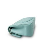 20C Tiffany Blue Caviar Quilted Classic Flap Small Light Gold Hardware - Image 12