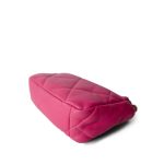 22P Pink Lambskin Quilted 19 Flap Small - Image 12