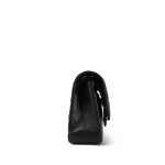 20C Black Caviar Quilted Classic Flap Medium Gold Hardware - Image 4