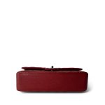 17B Red/Raspberry Caviar Quilted Medium Classic Flap Silver Hardware - Image 5