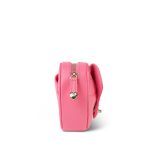 22S CC In Love Heart Zipped Pink Lambskin Quilted Belt Bag LGHW - Image 3