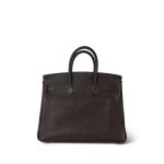 Birkin 25 Chocolate Togo Palladium Plated [I] Stamp - Image 9