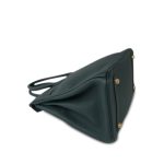 Birkin 30 Vert Cypress Togo Gold Plated C Stamp - Image 11