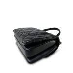Black Lambskin Quilted Trendy CC Flap Small Light Gold Hardware - Image 13