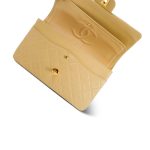Beige Lambskin Quilted Classic Flap Medium GHW - Image 9