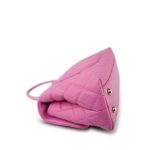 21P Pink Caviar Quilted Lizard Embossed Coco Handle Small Light Gold Hardware - Image 14