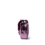 24C Shiny Light Pink Calfskin Quilted Flap Bag & Coin Purse - Image 3