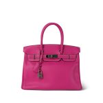 Birkin 30 (Candy Model) Rose Tyrien / Rubis Veau Epsom Leather Palladium Plated P Square Stamp