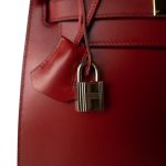 Kelly 28 Rouge Box Calfskin Gold Plated (X) Stamp - Image 3