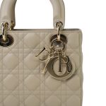 Christian Dior My ABC Lady Dior Light Beige Cannage Lambskin Small - Image 4