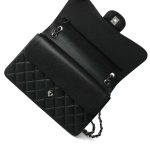 Black Jumbo Caviar Classic Flap Silver Hardware - Image 13