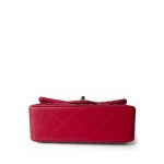 16C Red Lambskin Quilted Mini Rectangular Flap LGHW - Image 3