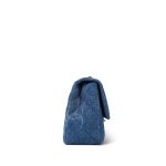 20B Blue Denim Quilted CC Single Flap Jumbo SHW - Image 8