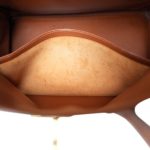 Birkin 35 Noisette Box Calfskin Gold Plated E Square Stamp - Image 9