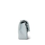 Light Blue Caviar Quilted Classic Flap Small Silver Hardware - Image 7