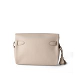 Kelly Messenger Bag Beton B Stamp Palladium Plated - Image 4