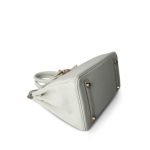 Birkin 25 Mushroom Veau Togo Gold Plated B Stamp - Image 11