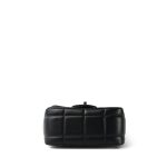 Black Lambskin Quilted Monacoco Mini Square Flap Light Gold Hardware - Image 7