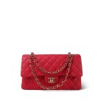 Red Caviar Quilted Medium Classic Flap LGHW - Image 11