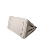 Birkin 30 Craie Togo Palladium Plated C Stamp - Image 13