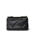 Black Lambskin Quilted 19 Flap Small Mixed Hardware - Image 5