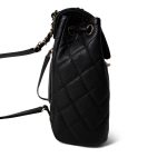24S Black Caviar Quilted Urban Spirit Backpack LGHW - Image 2