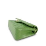 23C Green Caviar Quilted Classic Flap Small LGHW - Image 14