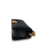Black Boy Bag Lambskin Quilted Small Aged Gold Hardware - Image 8