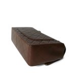 Brown Lambskin Quilted Single Flap Gold Hardware - Image 11