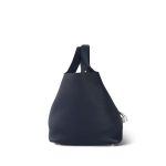 Picotin Lock 22 Bleu Nuit Clemence Palladium Plated - Image 4