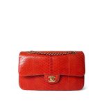Red Python Medium Classic Double Flap LGHW - Image 10