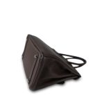 Birkin 30 Chocolate Clemence Palladium Plated [K] Stamp - Image 15