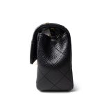 16C Black Caviar Quilted Mini Rectangular Single Flap - Image 4