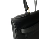 Kelly Sellier 28 Black Box Calfskin Gold Plated (H) Stamp - Image 12