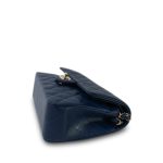 22P Navy Caviar Quilted Classic Flap Small Light Gold Hardware - Image 6