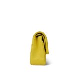 23P Yellow Caviar Quilted Classic Flap Medium Light Gold Hardware - Image 4