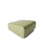 Glossy Green Lady Dior Patent Cannage Small - Image 12