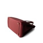 Birkin 30 Rouge Grenat Togo Gold Plated A Stamp - Image 6